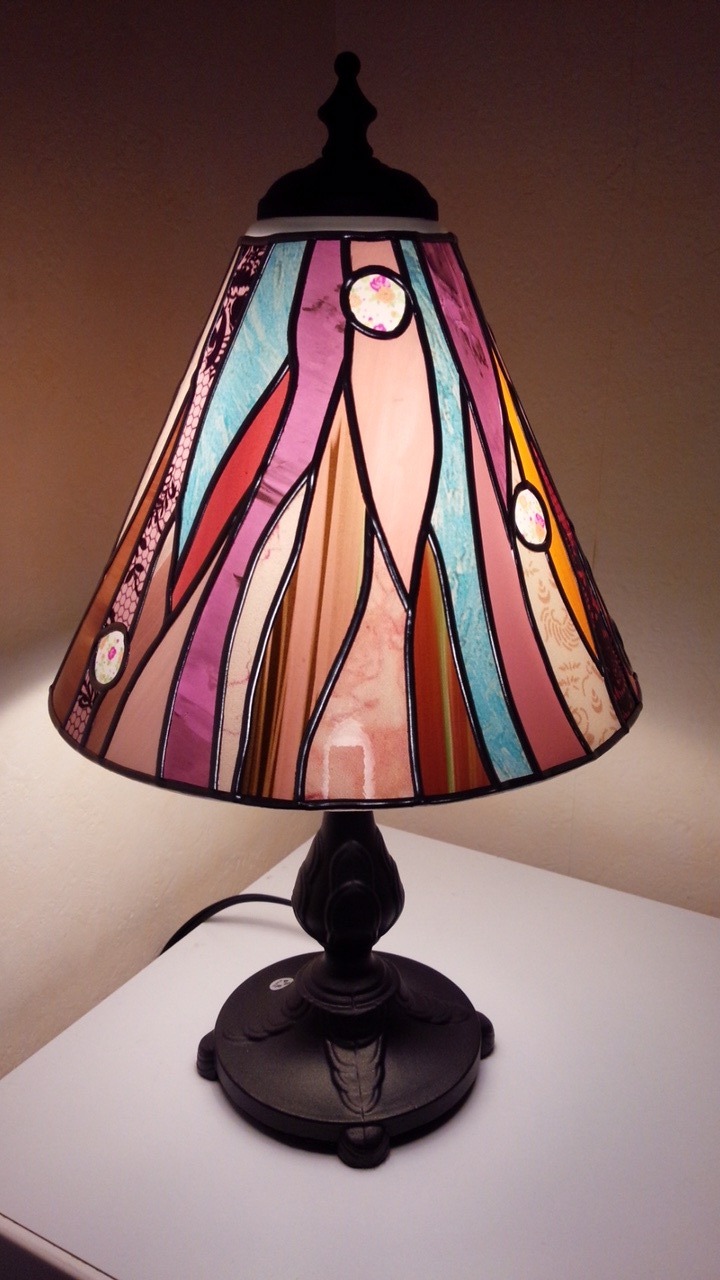 超特価お得まりこのグラスアート ～ランプシェイド～ 蛍光灯・電球